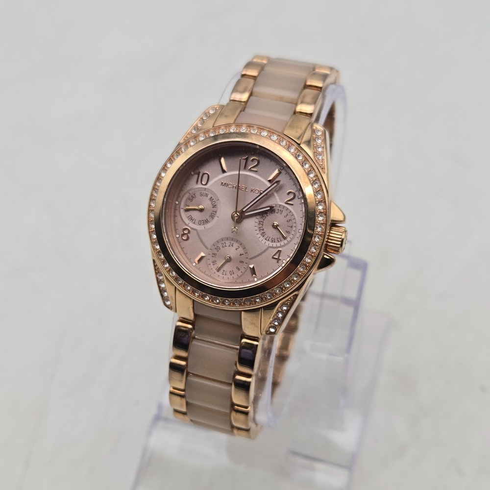 Michael Kors Chronograph Women's Mini Blair Rose Gold Tone Watch MK6175